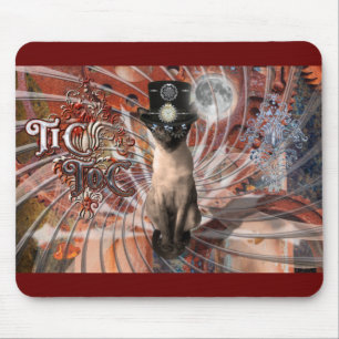 Tapis De Souris Voyageur dans le temps Steampunk Meezer