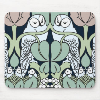 Tapis De Souris Voysey Art Nouveau Chouette Nid Motif Pad