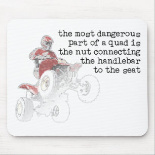Tapis De Souris VTT Quad Nut Dangereux Hors Route Mousepad