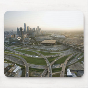 Tapis De Souris Vue aérienne de Dallas du centre, le Texas