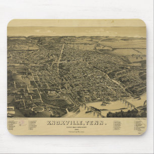 Tapis De Souris Vue aérienne de Knoxville Tennessee à partir de