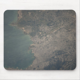 Tapis De Souris Vue aérienne de la région de Port-au-Prince du