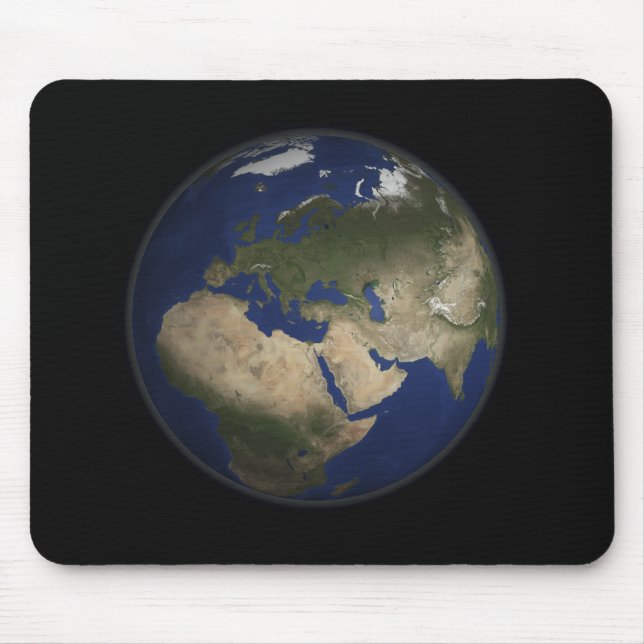 Tapis De Souris Vue complète de l'Afrique, de l'Europe et du Moyen (Devant)