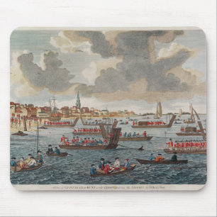 Tapis De Souris Vue de Gravesend avec des troupes