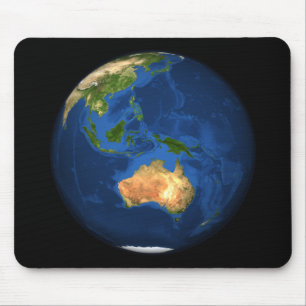 Tapis De Souris Vue de la pleine terre montrant l'Indonésie, océ