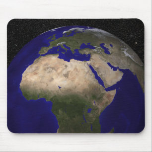 Tapis De Souris Vue de l'Afrique, l'Europe, le Moyen-Orient, et