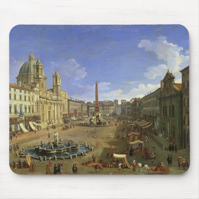 Tapis De Souris Vue de Piazza Navona, Rome (Devant)