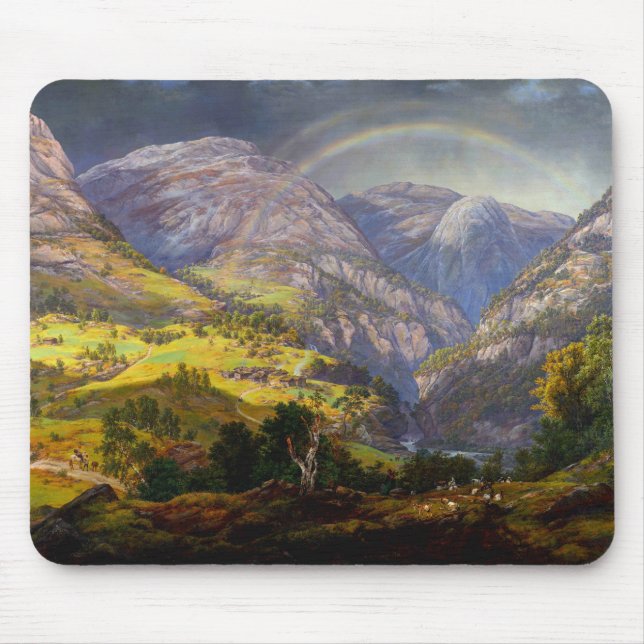 Tapis De Souris Vue de Stalheim en Norvège (Devant)