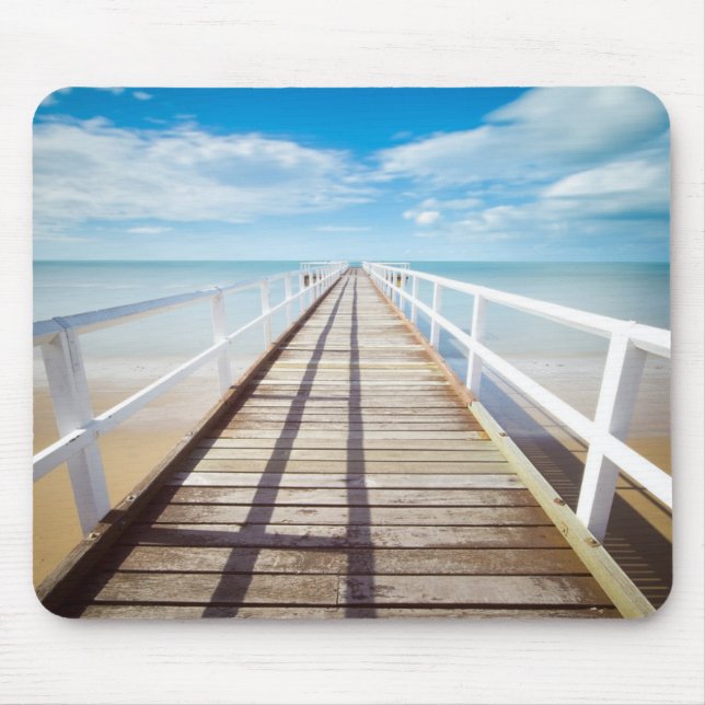 Tapis De Souris Vue depuis Pier sur la mer (Devant)