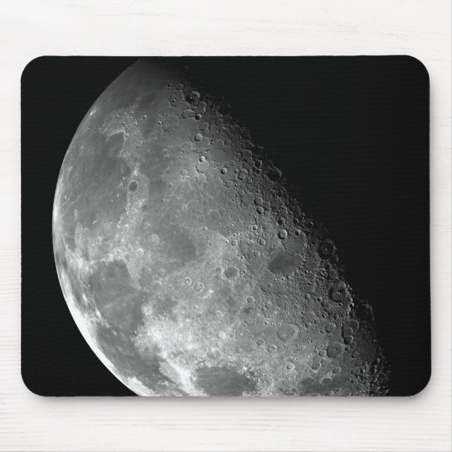 Tapis De Souris Vue du pôle nord de la Lune (Devant)