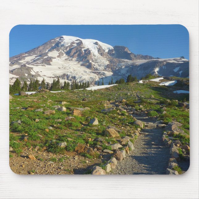 Tapis De Souris Vue du sentier Skyline du mont Rainier (Devant)