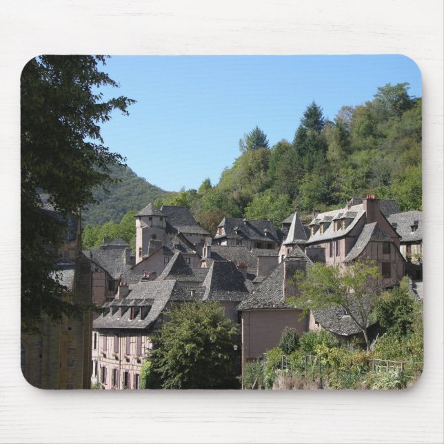 Tapis De Souris Vue du village médiéval (photo) (Devant)