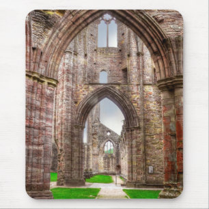 Tapis De Souris Vue intérieure de l'ancienne abbaye de Tintern Pay