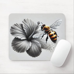 Tapis De Souris Vue macro détaillée d'une abeille