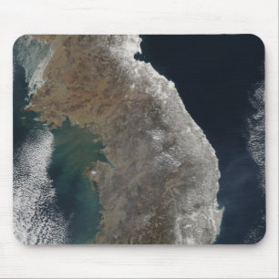 Tapis De Souris Vue satellite des chutes de neige