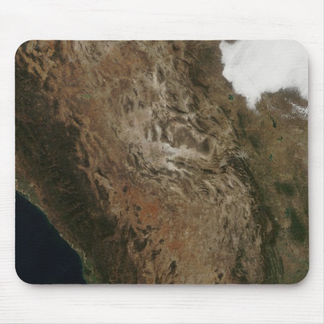 Tapis De Souris Vue satellite du paysage du centre de Mexi (Devant)