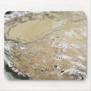 Tapis De Souris Vue satellite du plateau tibétain
