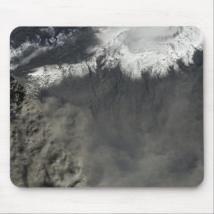 Tapis De Souris Vue satellite d'une plume 4 de cendre