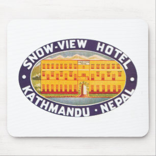 Tapis De Souris Vue sur la neige Hotel Kathmandu Nepal