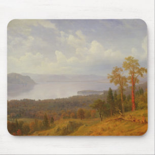 Tapis De Souris Vue sur le Hudson regardant à travers le Tappen