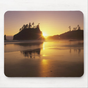 Tapis De Souris WA, PN olympique, Second Beach au coucher du solei
