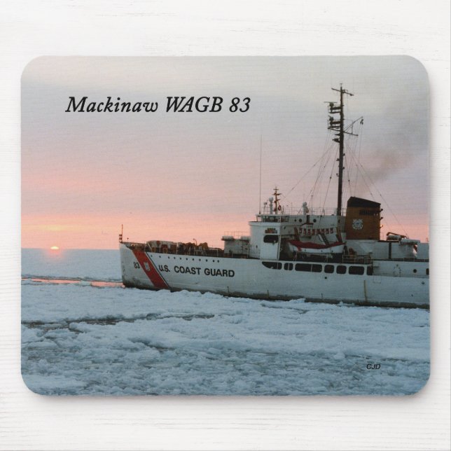 Tapis De Souris WAGB 83 Mousepad couché de soleil de Mackinaw (Devant)