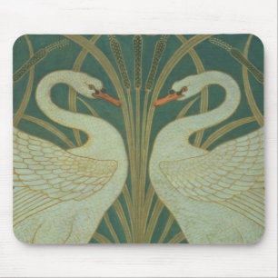 Tapis De Souris Wallpaper la conception pour le panneau du "cygne,