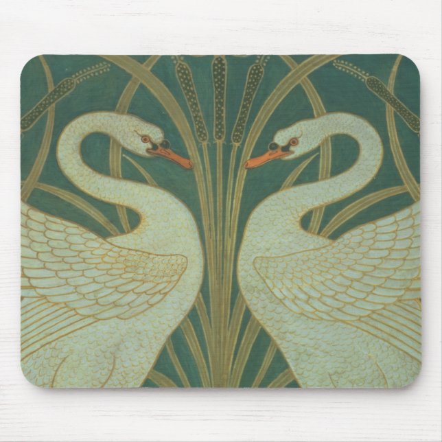 Tapis De Souris Wallpaper la conception pour le panneau du "cygne, (Devant)