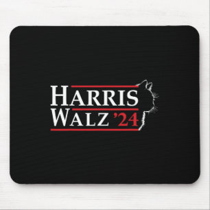 Tapis De Souris Waltz 2024 Election Cat Lady Kamala Harris Tim Wal