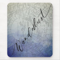 Wanderlust Blue Ombre Aquarelle Vintage