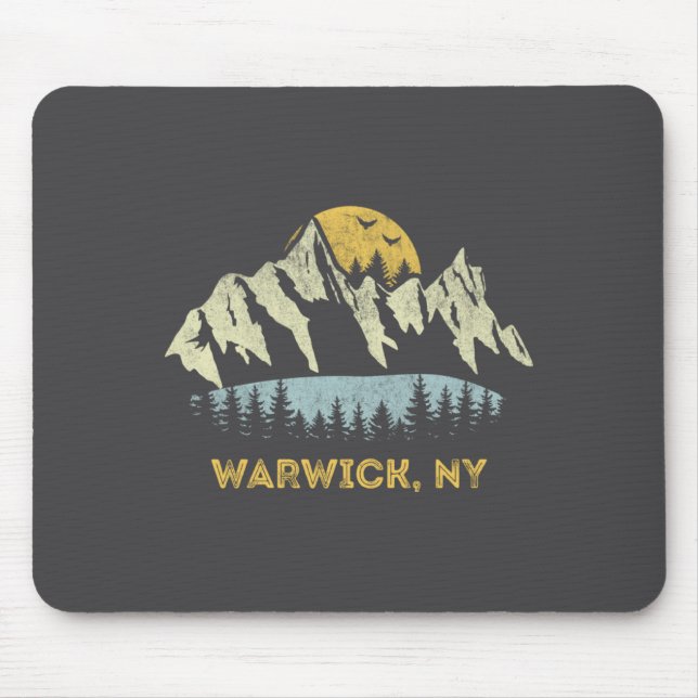 Tapis De Souris Warwick New York Mountain Sunset Sunrise Ny  (Devant)