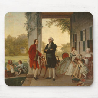 Tapis De Souris Washington et Lafayette chez le Mont Vernon