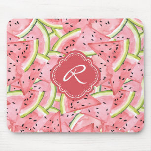 Tapis De Souris Watermelon Été Motif frais avec Monogramme