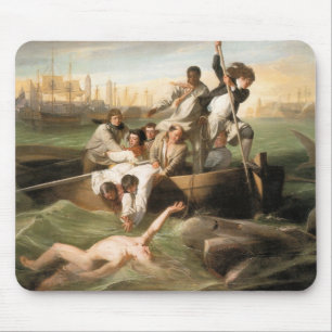 Tapis De Souris Watson et le requin, par John Singleton Copley