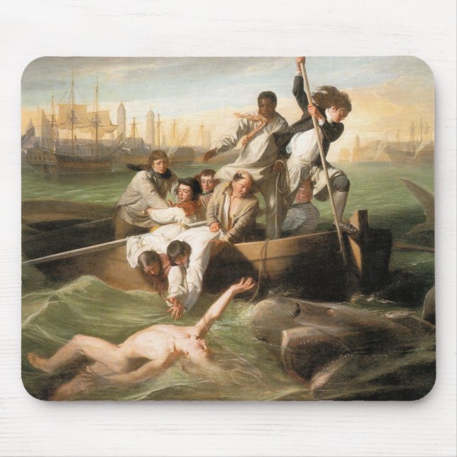 Tapis De Souris Watson et le requin, par John Singleton Copley (Devant)