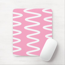 Tapis de souris Wave No. 6 (Rose flamant)