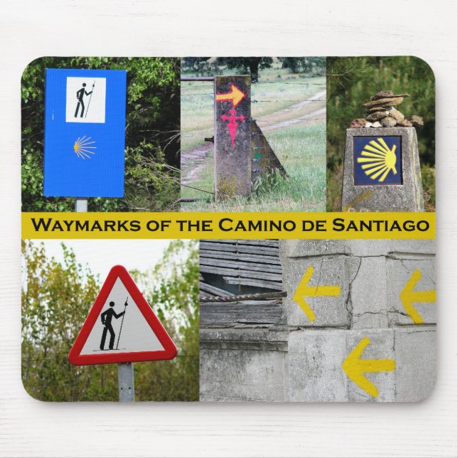 Tapis De Souris Waymarks du Camino De Santiago Mousepad (Devant)