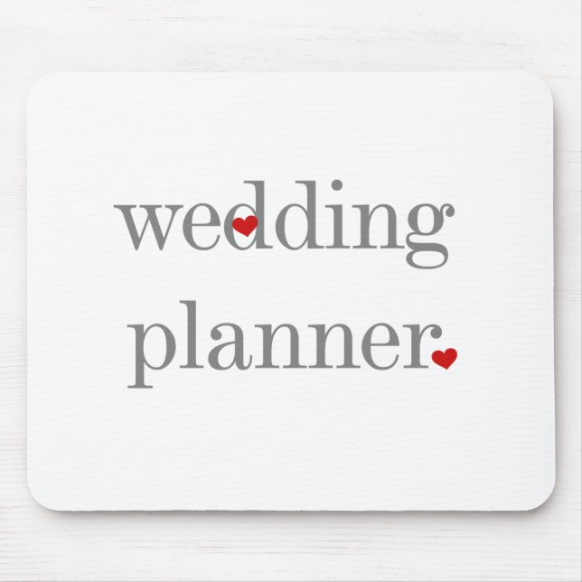 Tapis De Souris Wedding planner gris des textes (Devant)