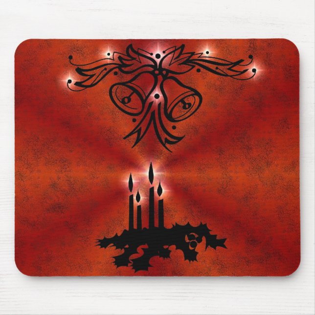 Tapis De Souris Weihnachts Ornamente mit Sterne auf pourt (Devant)