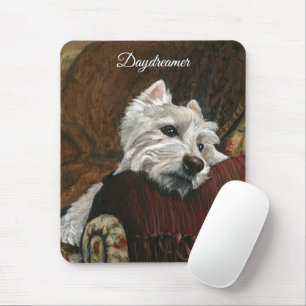 Tapis De Souris Westie sur canapé