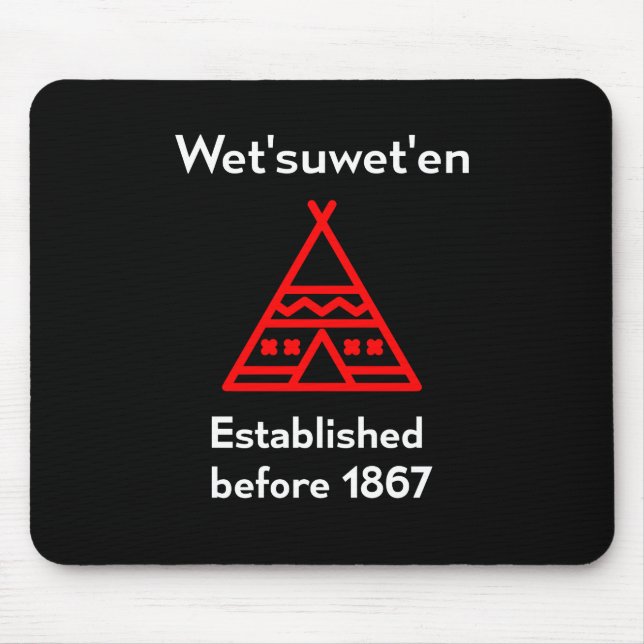 Tapis De Souris Wetsuweten Établi Avant 1867 Silhouette Dark (Devant)