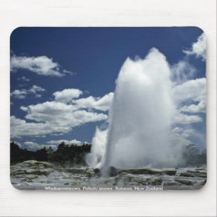 Tapis De Souris Whakarewarewa, geyser de Pohutu, Rotorua, Nouvelle