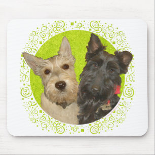 Tapis De Souris Wheaten & Black Scottish Terriers