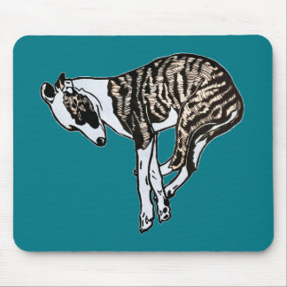 Tapis De Souris Whippet somnolent brindle de faon