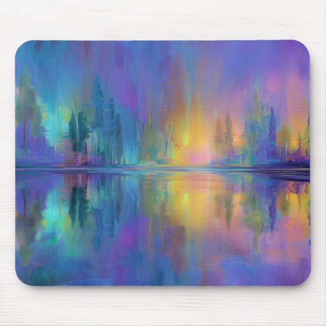 Tapis De Souris Whispering Woods, couleurs pastel, (Devant)