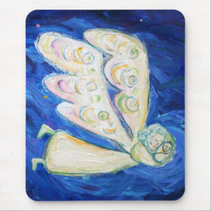 Tapis De Souris White Light Guardian Angel Art Mousepads