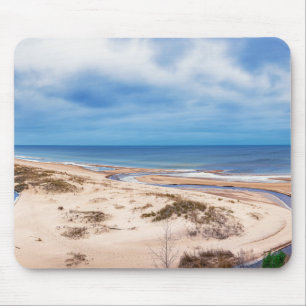 Tapis De Souris White sand beach near Baltic sea in Latvia