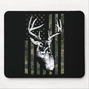 Tapis De Souris Whitetail Buck Deer Hunting Usa Camouflage America