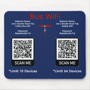 Tapis de souris WiFi du bus Collins de Joe en road