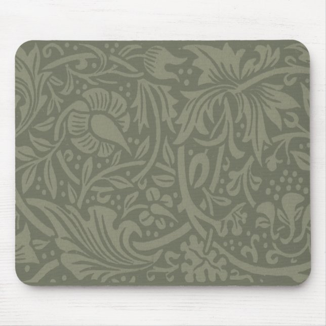 Tapis De Souris William Morris Daffodil Floral Wallpaper Motif (Devant)